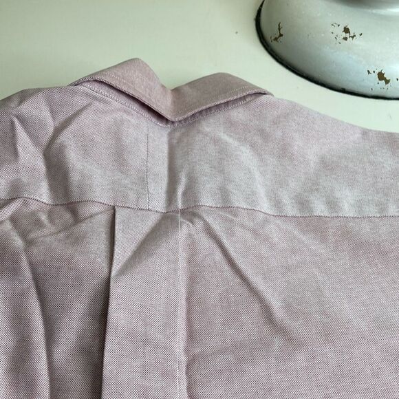 LL BEAN 16 Button Down Preppy Wrinkle Resistant Academia Short Sleeve Camp Shirt - Picture 10 of 11